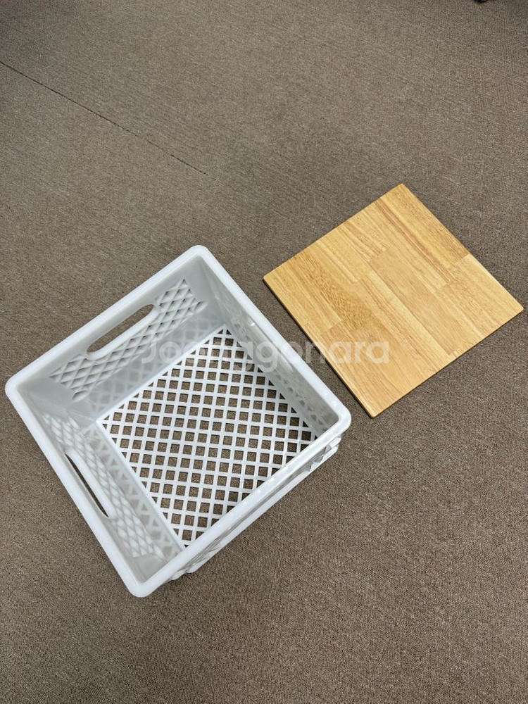 우유상자 우유박스 밀크박스 화이트 흰색 상판 세트--4