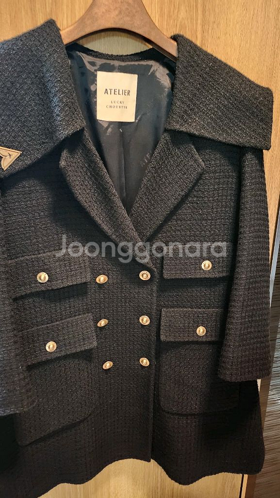 럭키슈에뜨 트위드 세일러 코트--5