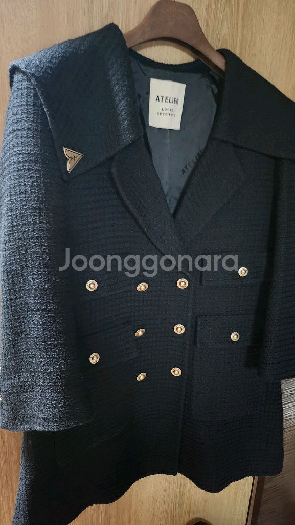 럭키슈에뜨 트위드 세일러 코트--7