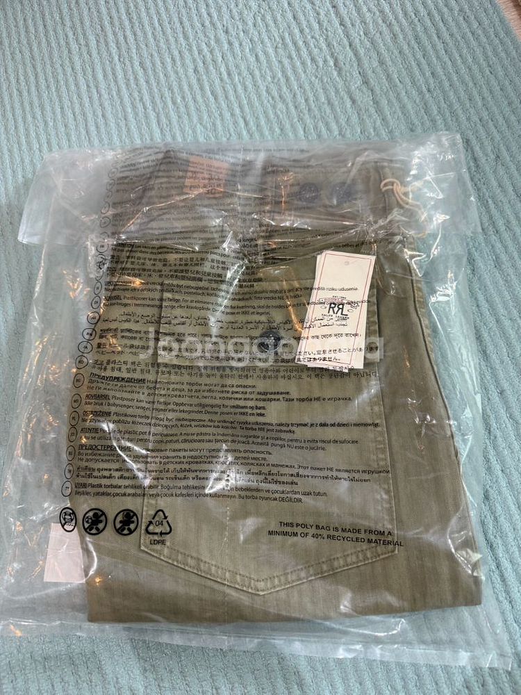 RRL 헤링본 퍼티그 팬츠 새제품입니다--3