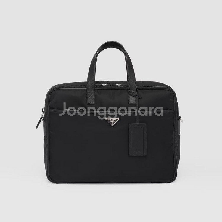 (정품)프라다 리나일론 사피아노 브리프케이스(투지퍼)--1
