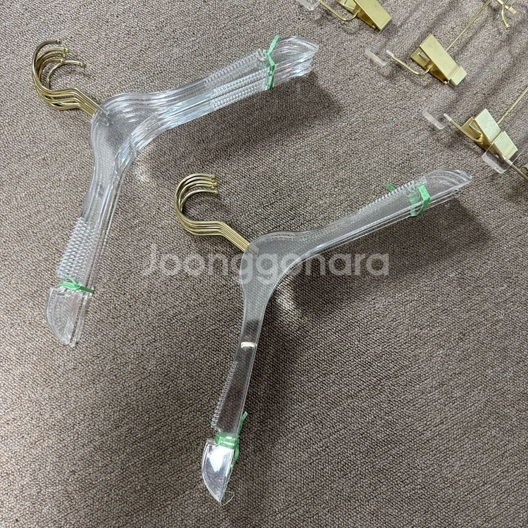 아크릴 투명 논슬립 미끄럼방지 매장 상의 옷걸이 10개--6