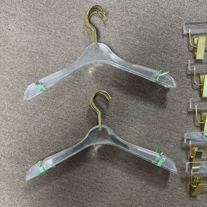 아크릴 투명 논슬립 미끄럼방지 매장 상의 옷걸이 10개