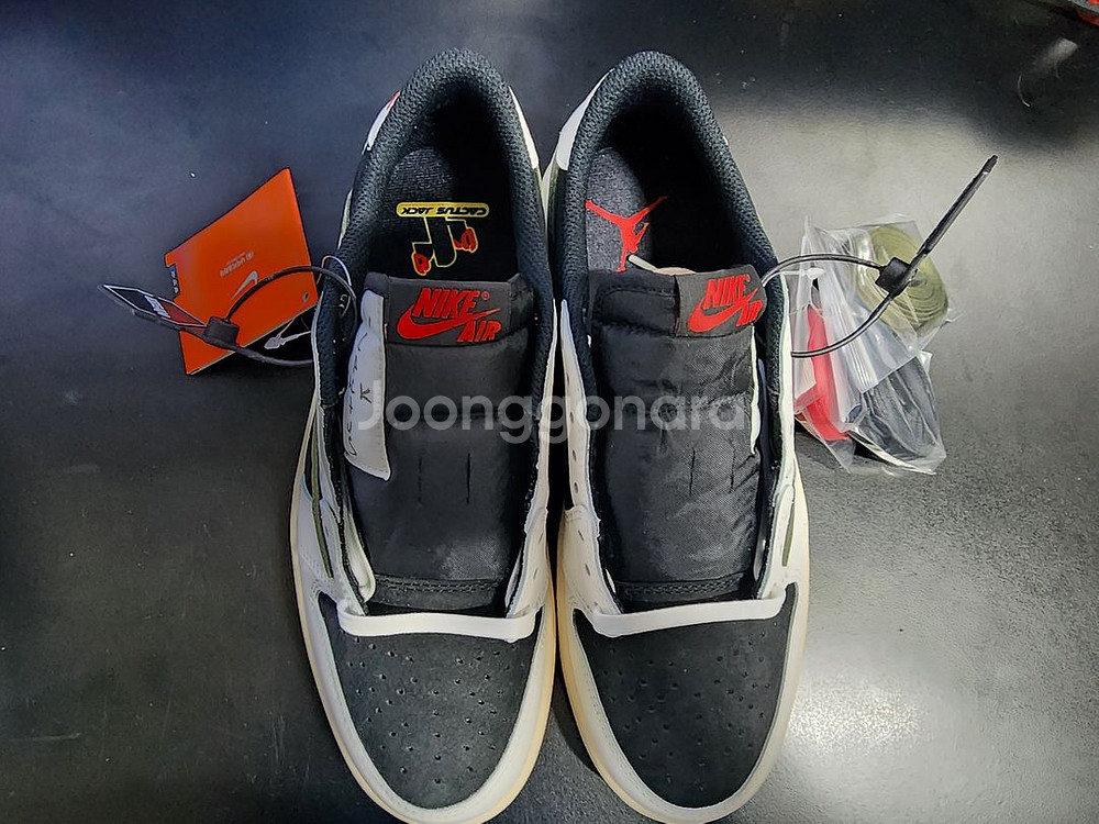 [W260] 조던1 로우 트래비스 스캇 미디움 올리브--6