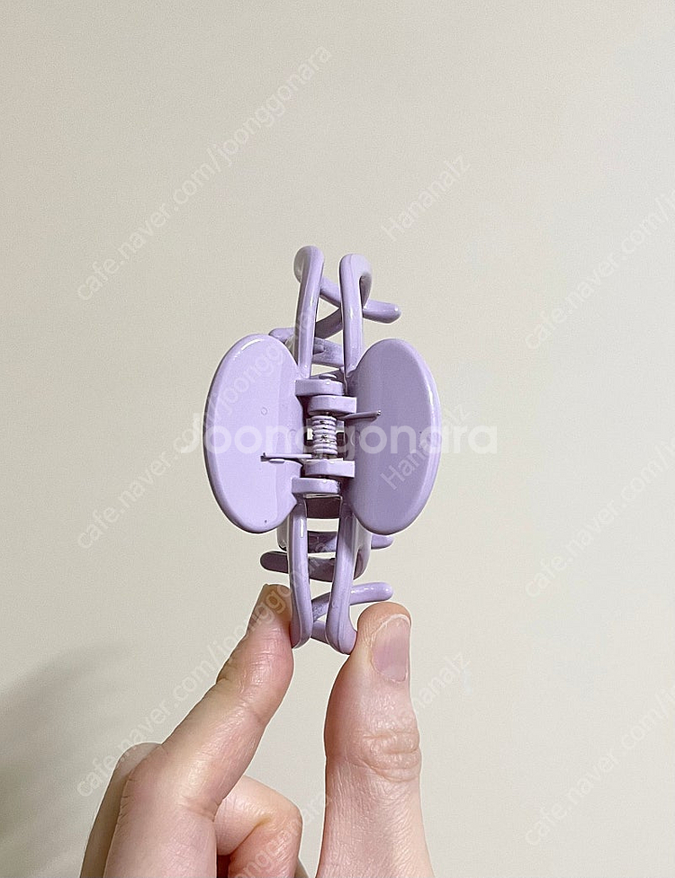 파스텔 헤어핀 집게핀 - 연보라 핑크 하늘--2