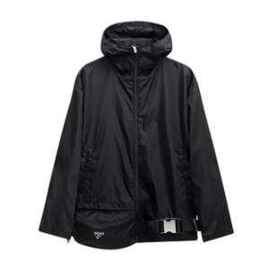정품) 프라다 벨트백 레이어드 나일론 집업 자켓