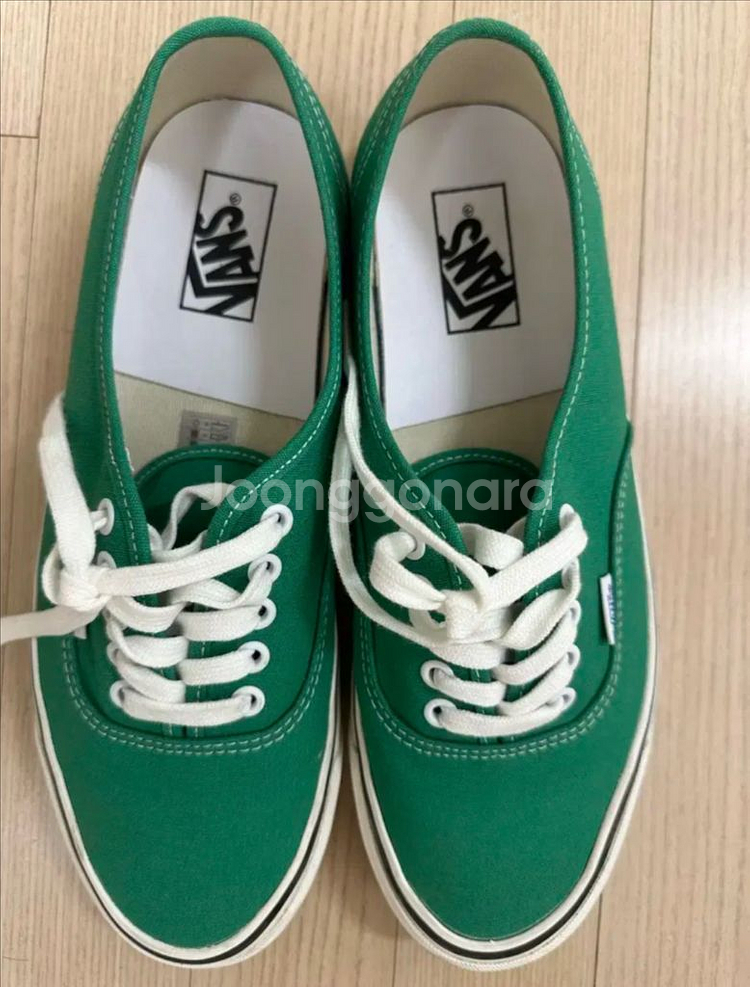 반스 어센틱 44DX 애너하임 팩토리 에메랄드 그린 2--0