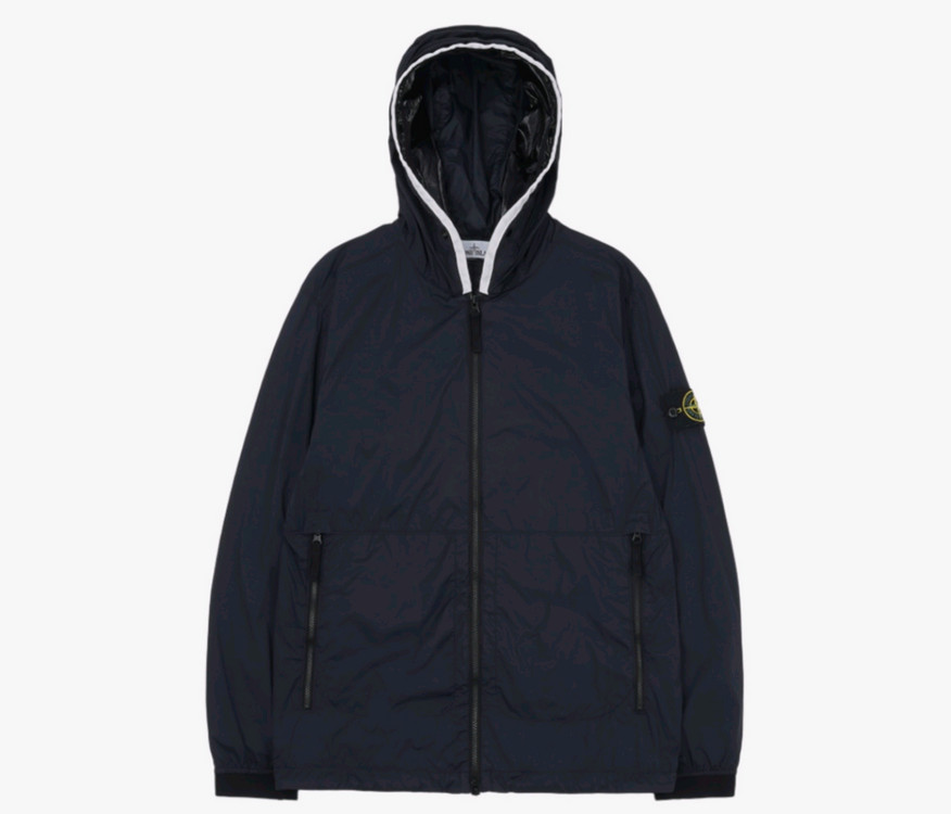 스톤아일랜드 나일론 TC 가먼트 다이드후드 블루종--0