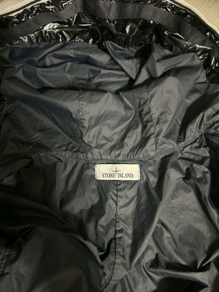 스톤아일랜드 나일론 TC 가먼트 다이드후드 블루종--4