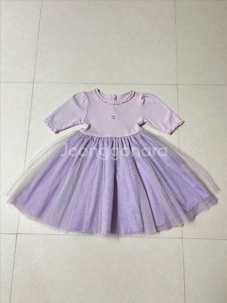 미착용) 밍크뮤 여아 드레스 원피스 110--0