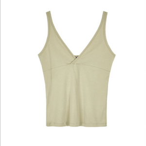 리포스 브이넥 슬리브리스 티셔츠 sleeveless