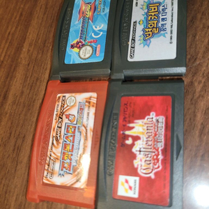 gba 게임보이어드밴스 팩 4개 팔아요. 포켓몬적 효월