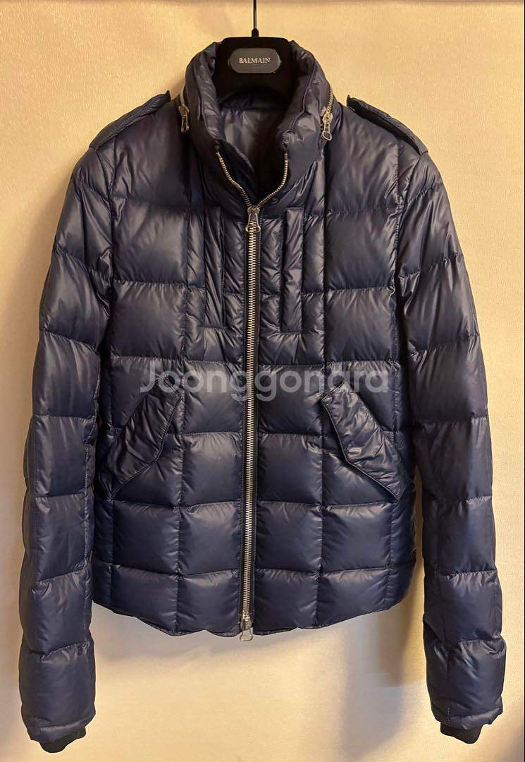 발망 Balmain 10FW 네이비 다운 자켓--1