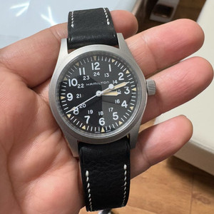 해밀턴 카키필드 메카니컬 전용 맞춤 가죽 밴드