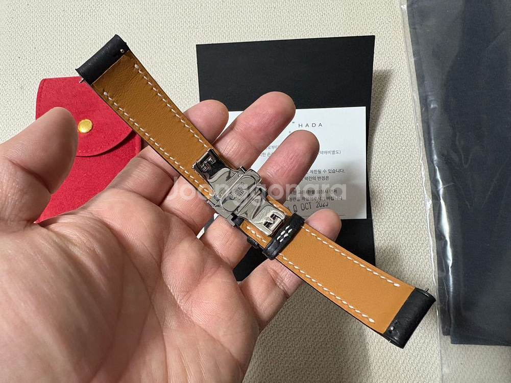 해밀턴 카키필드 메카니컬 전용 맞춤 가죽 밴드--2