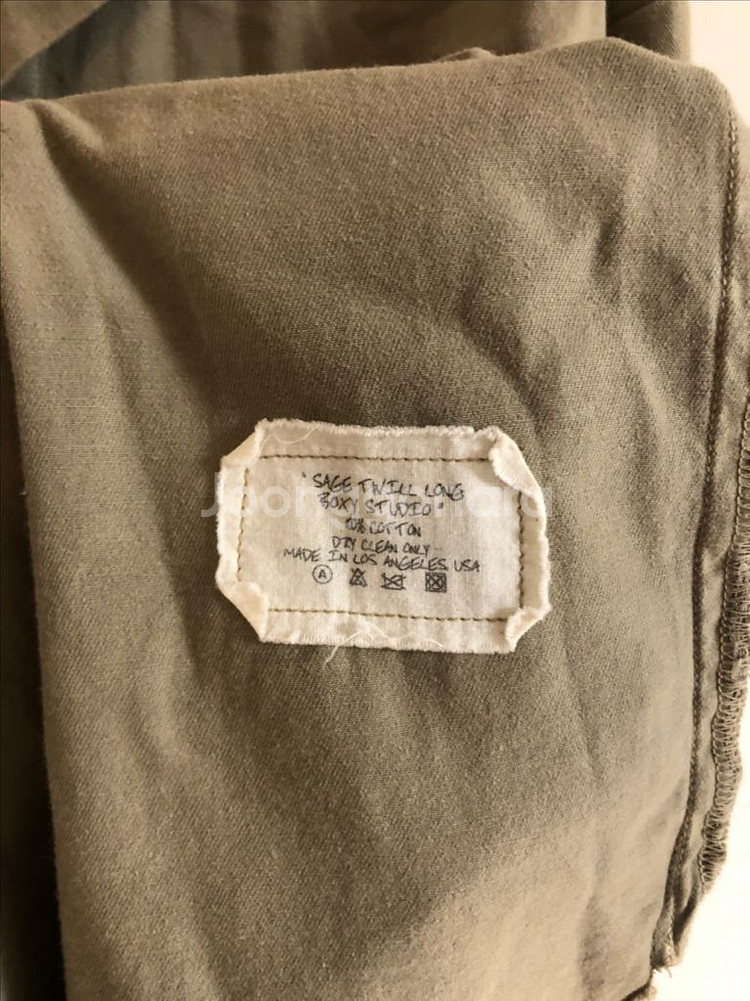 그렉로렌 twill long boxy 빈티지 코트--6