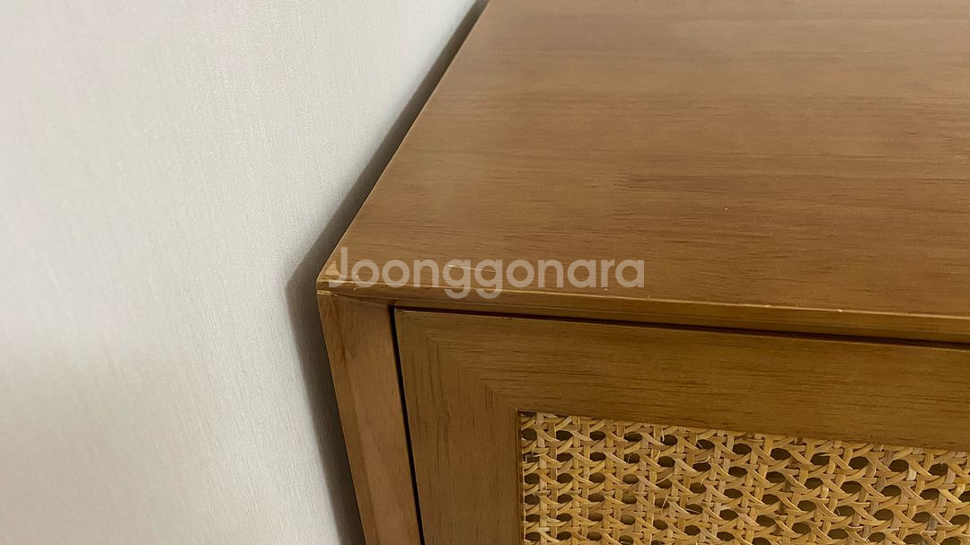 장미맨숀 로라 라탄 원목 서랍장--2