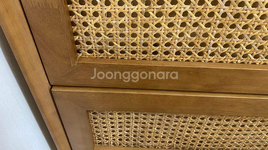 장미맨숀 로라 라탄 원목 서랍장--3