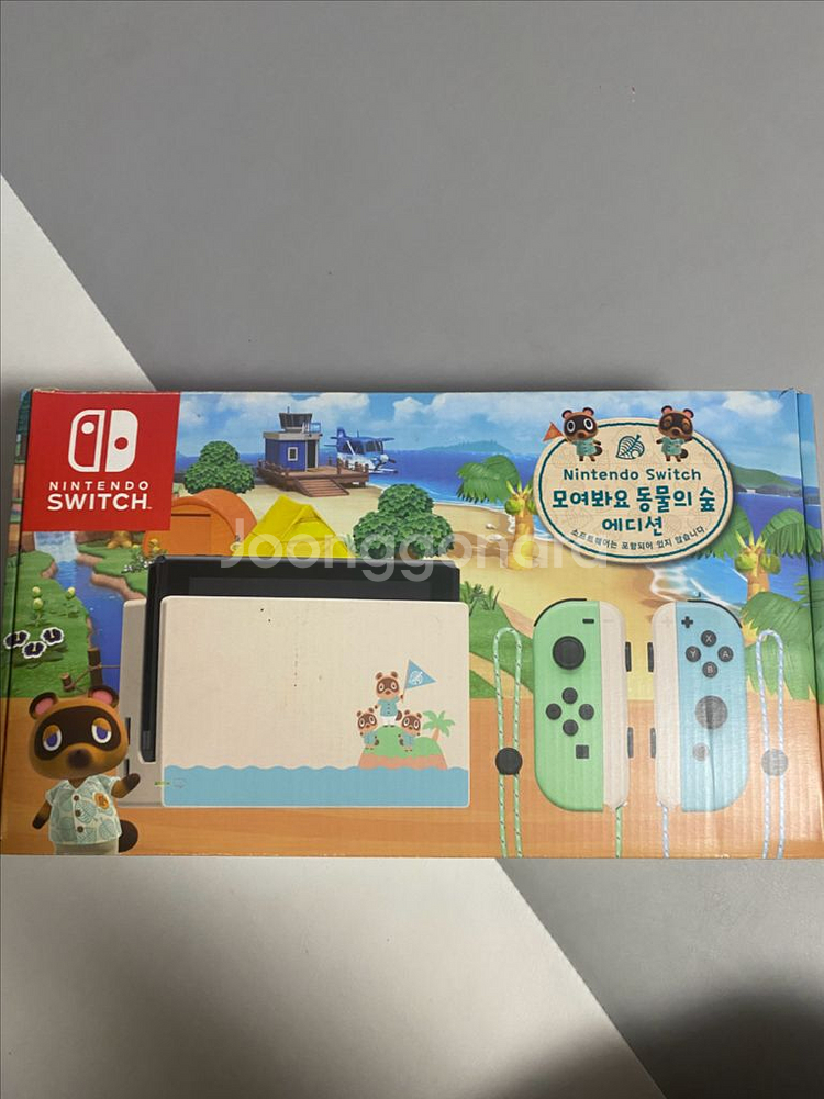 닌텐도 스위치 배터리 개선 동물의숲 에디션 풀박 판매--1