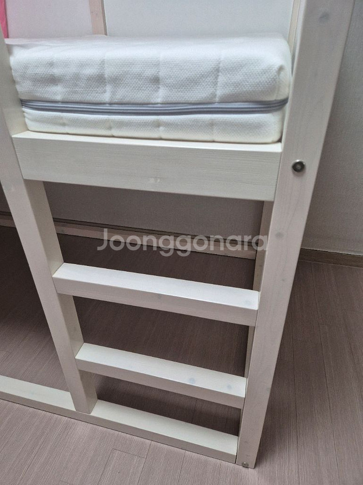 레이디가구 벙커 2층침대 (분해완료,매트리스,캐노피)--2