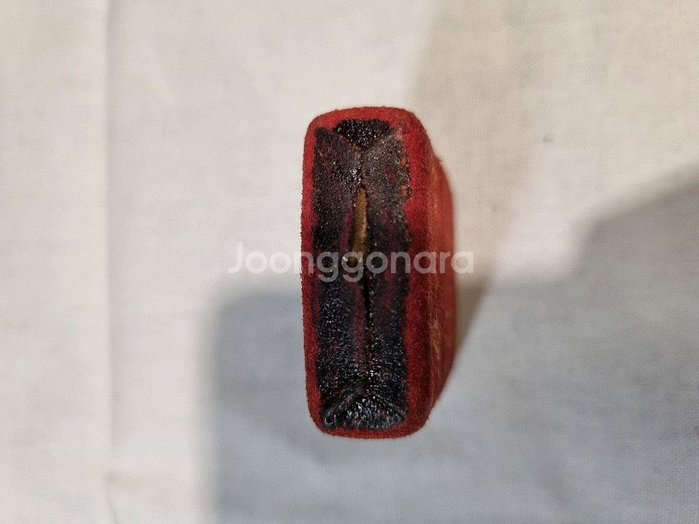 빨간색 세무로 마감한 해병대 오일 라이터--4