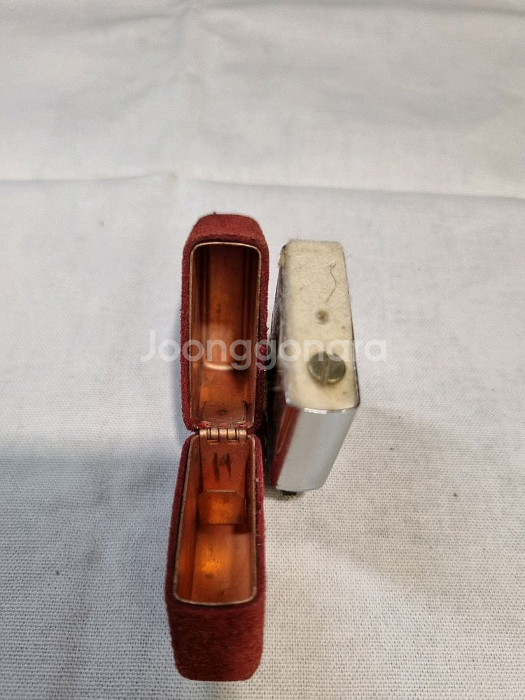 빨간색 세무로 마감한 해병대 오일 라이터--8