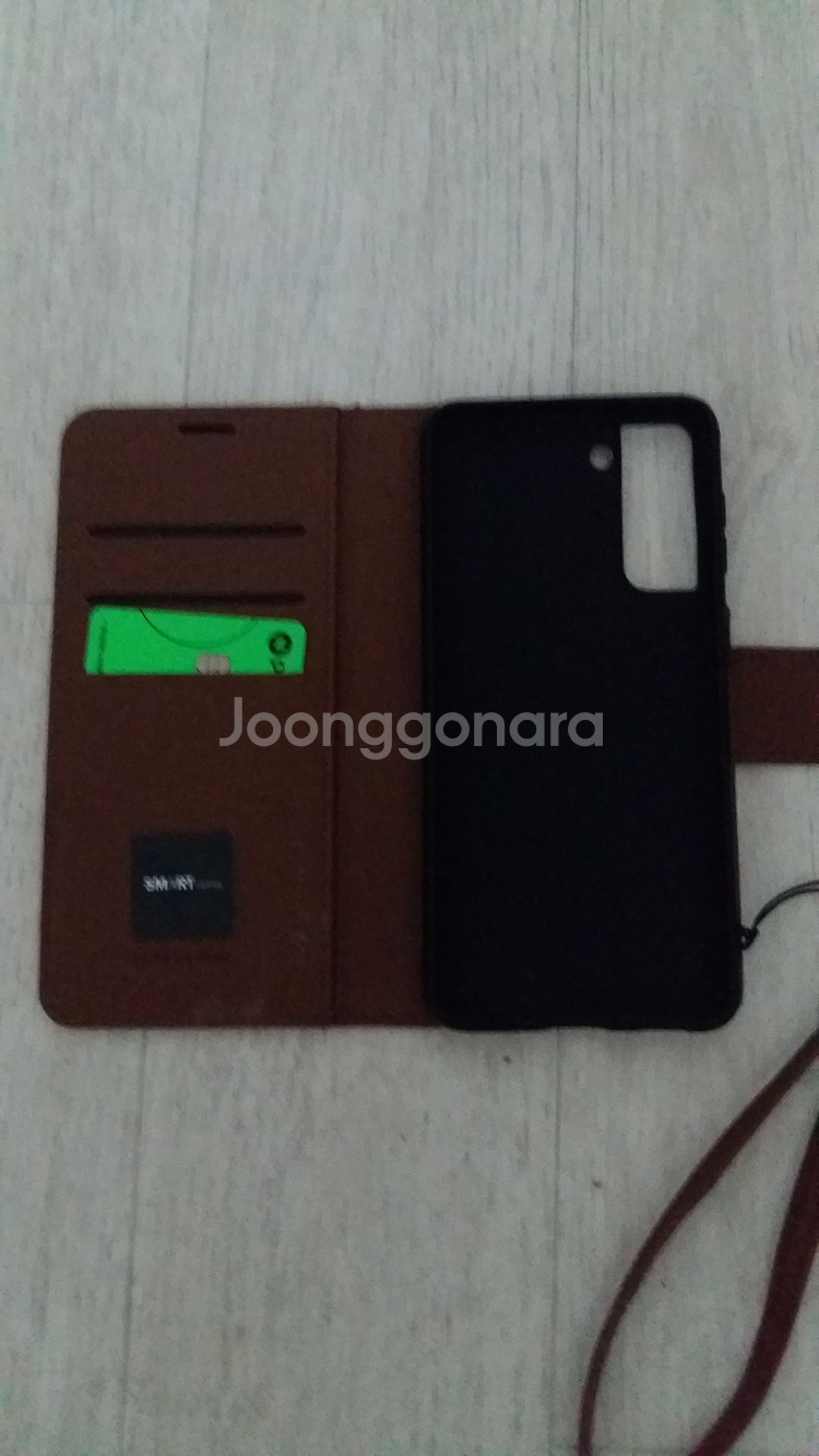 갤럭시 S21 가죽 지갑 케이스--1