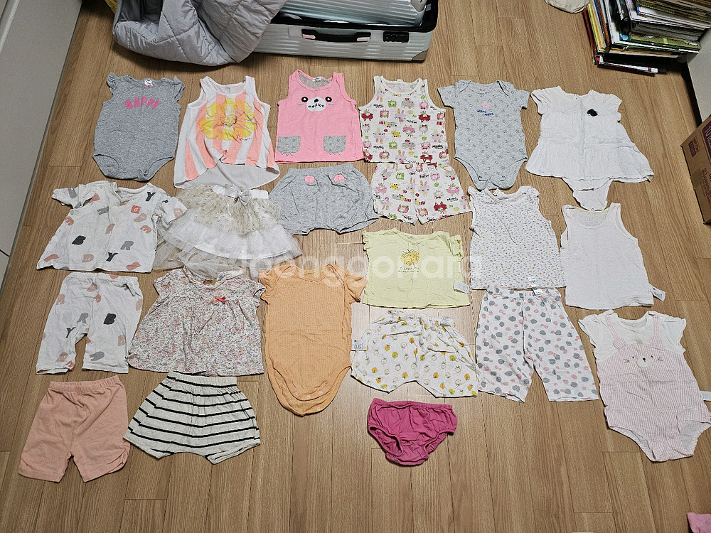 아기옷 여아 여름옷 20벌 80사이즈 유니클로 디어베이--0