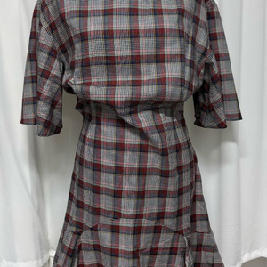 메종키츠네 체크 원피스