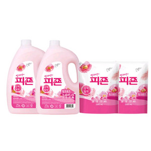 피죤 섬유유연제3.1L2개+리필2.3L2개 무료배송