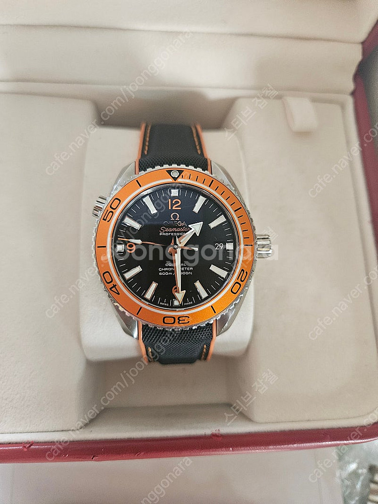 오메가 씨마스터 플래닛오션 오렌지 42mm--1