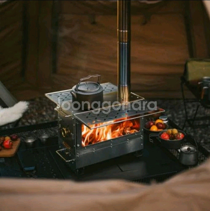 네이처하이크 화목난로, 추가 연통, 가방 새제품--0