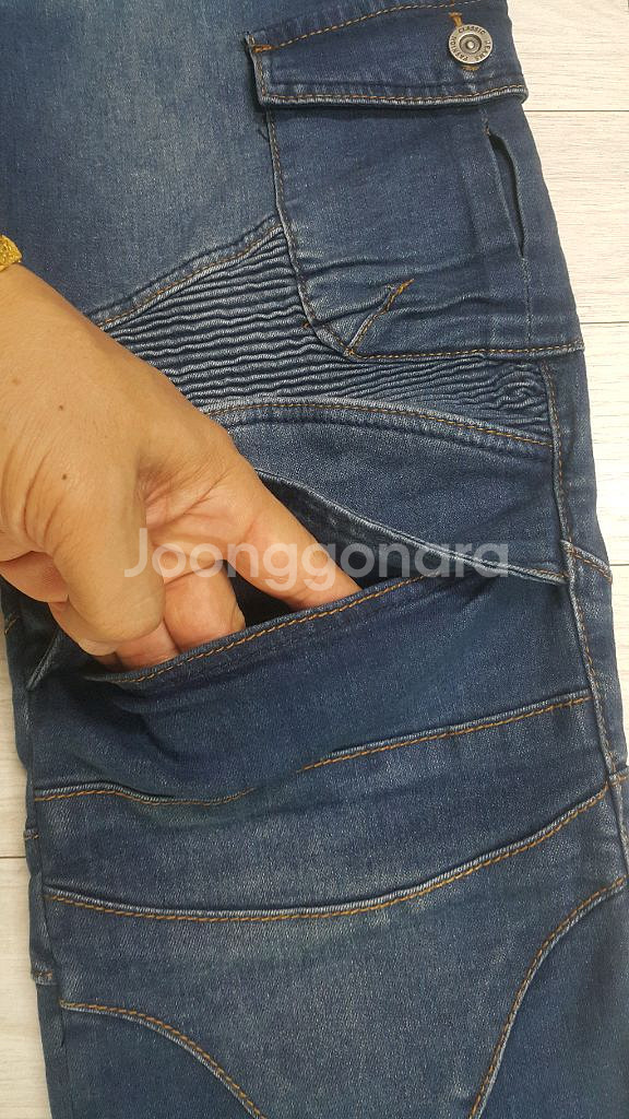 MOTOPANTS 오토바이청바지(스판) 33인치 S급!--4