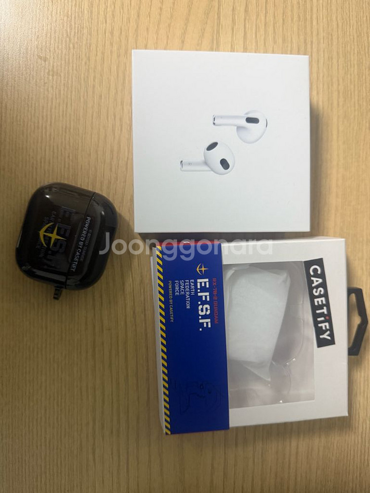 에어팟 3 풀박스 + 케이스티파이 케이스 S급--0