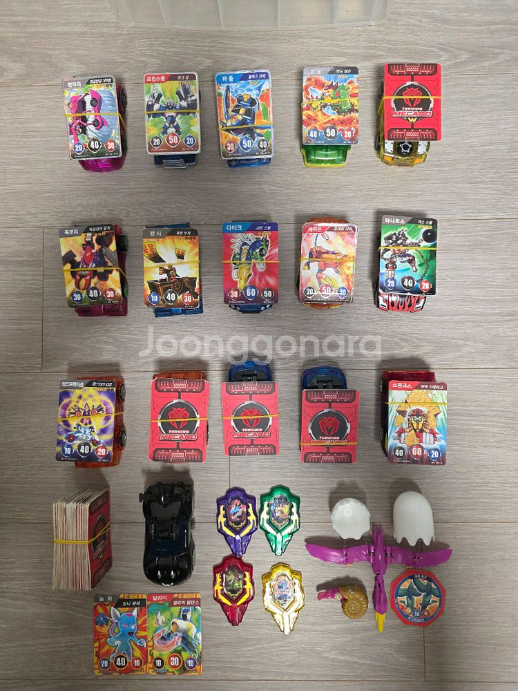 터닝메카드-스핑크스,타나토스 등 15개+메카드19장--5