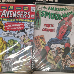 마블 틴 포스터 스파이더맨 헐크