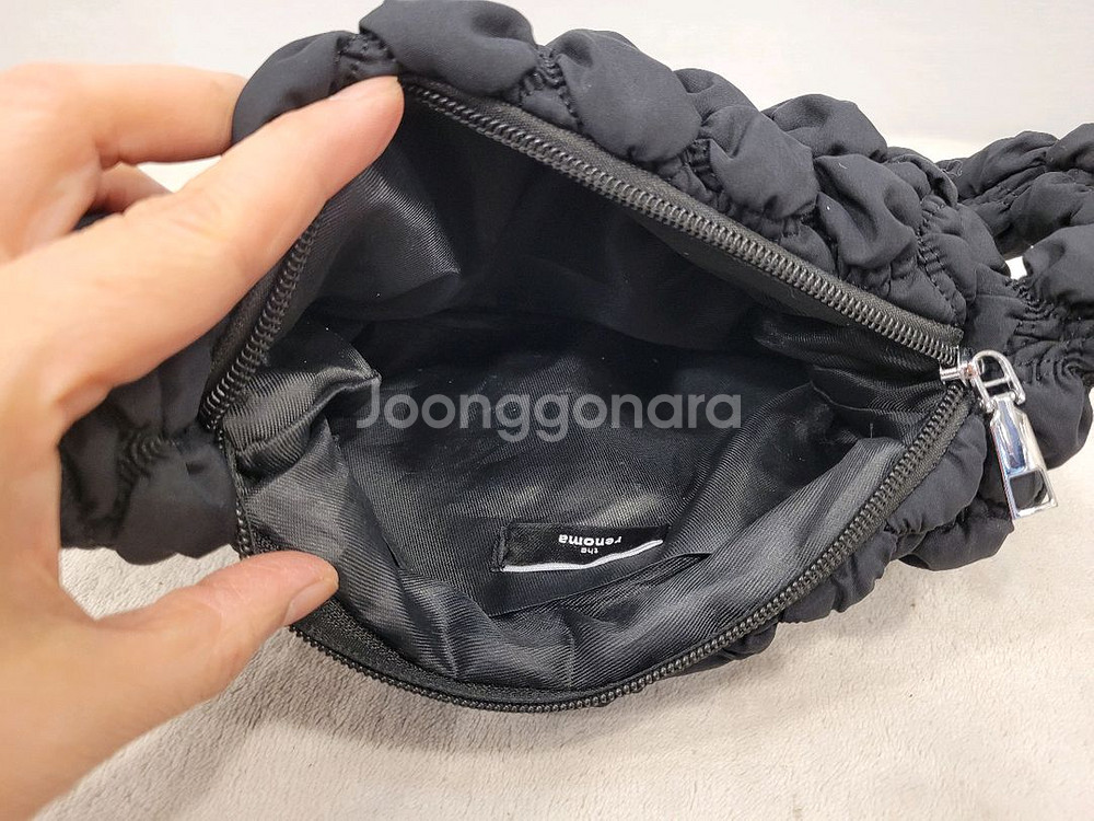 레노마 퀼팅 미니백 블랙 숄더백--6