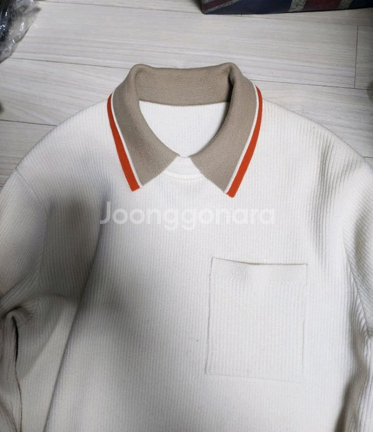 시스템옴므 정품 카라 아이보리 긴팔 100사이즈--1