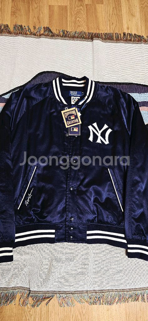 폴로랄프로렌 뉴욕양키스 새틴자켓.폴로 브로치--0