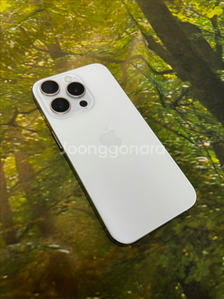 아이폰 15 pro 128기가 화이트--0