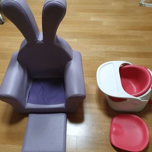 허니듀래빗 퍼플의자 젤리맘 와이즈체어
