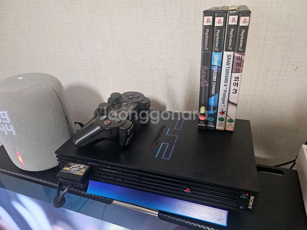 정발플스2(ps2)셋 + 타이틀4개--0