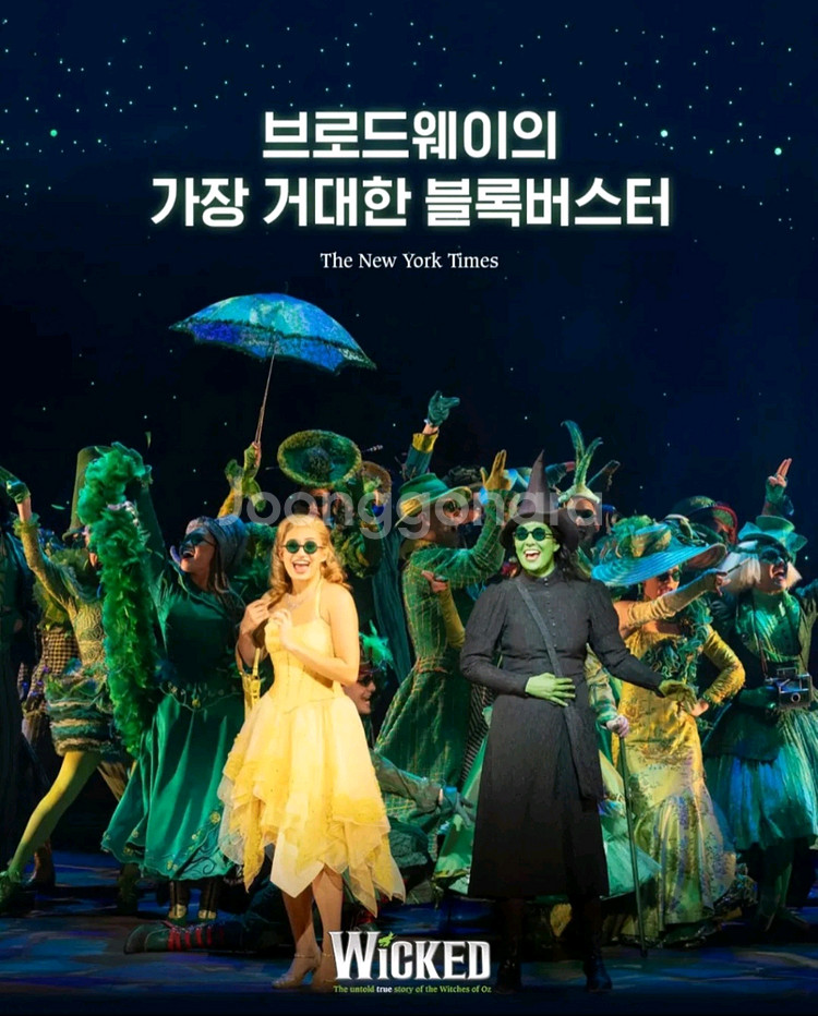 내일정가 10/14(화) 마지막 2연석 뮤지컬위키드내한--2