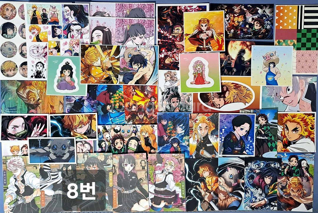 세트)귀멸의칼날 디꾸 굿즈 (애니인스,스티커,카드 등)--7