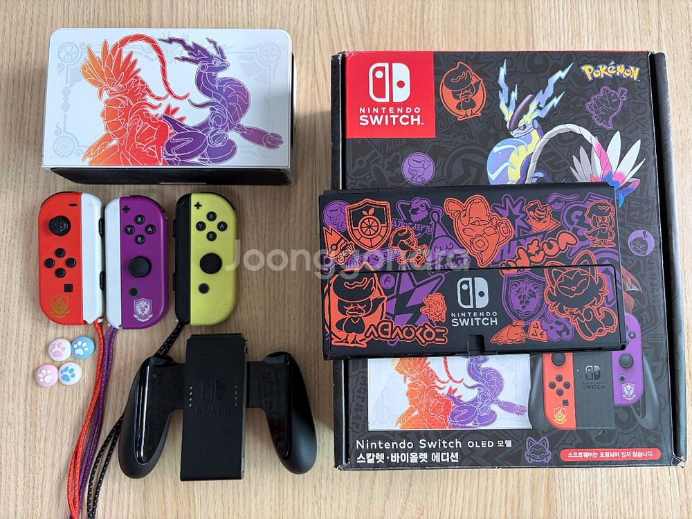 닌텐도 스위치 OLED 포켓몬 스칼렛 바이올렛 에디션--0