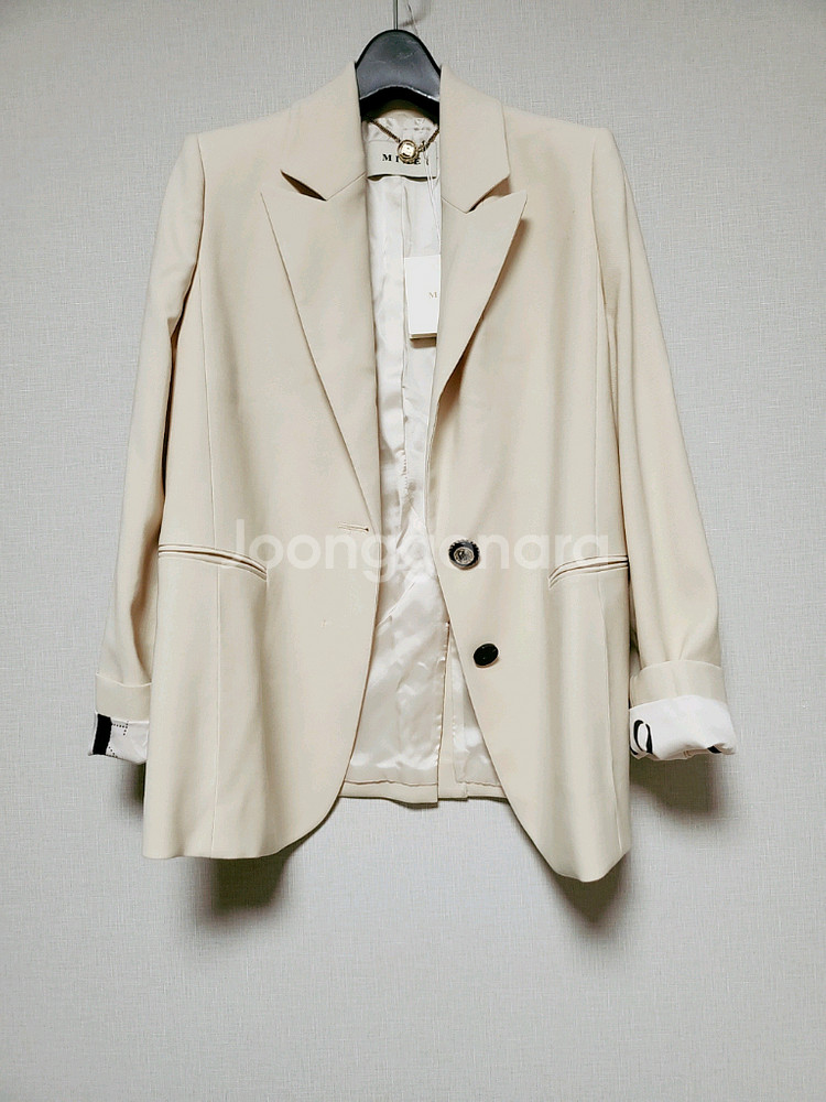 MINE 아이보리 여성 자켓--5