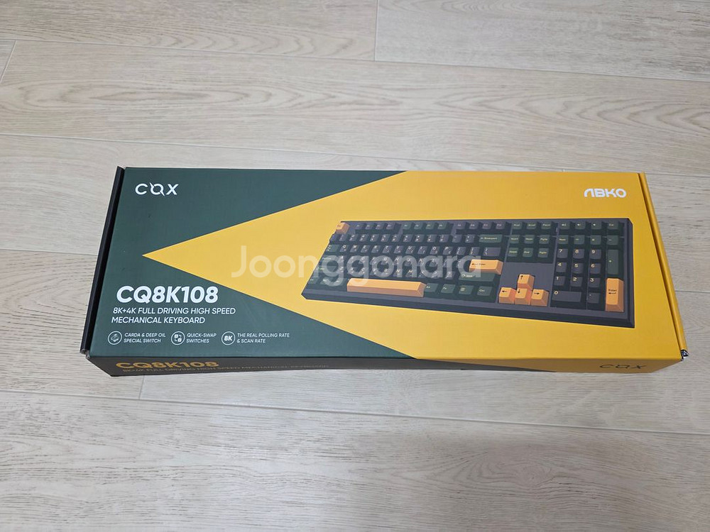 콕스 CQ8K108 풀배열 기계식 키보드 풀박스 팝니다--1