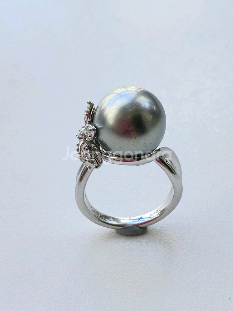 14k 핵진주 13mm 반지--1