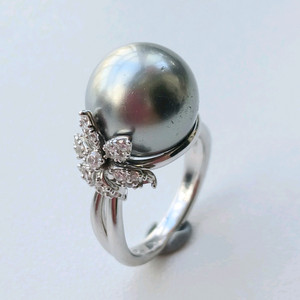 14k 핵진주 13mm 반지