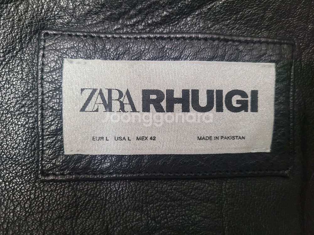 자라 X 루이지 레더 바시티자켓 L 판매해요--3
